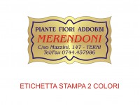 Etichette adesive per fioristi, fiorai e vivaisti (mm 40x23)  (cod.39G)